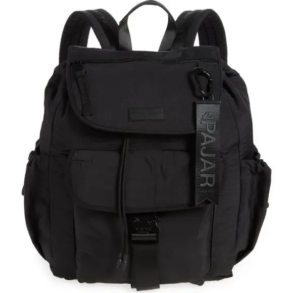 NEW PAJAR CANADA Black Nylon Ripstop Parachute Backpack  display picture 2